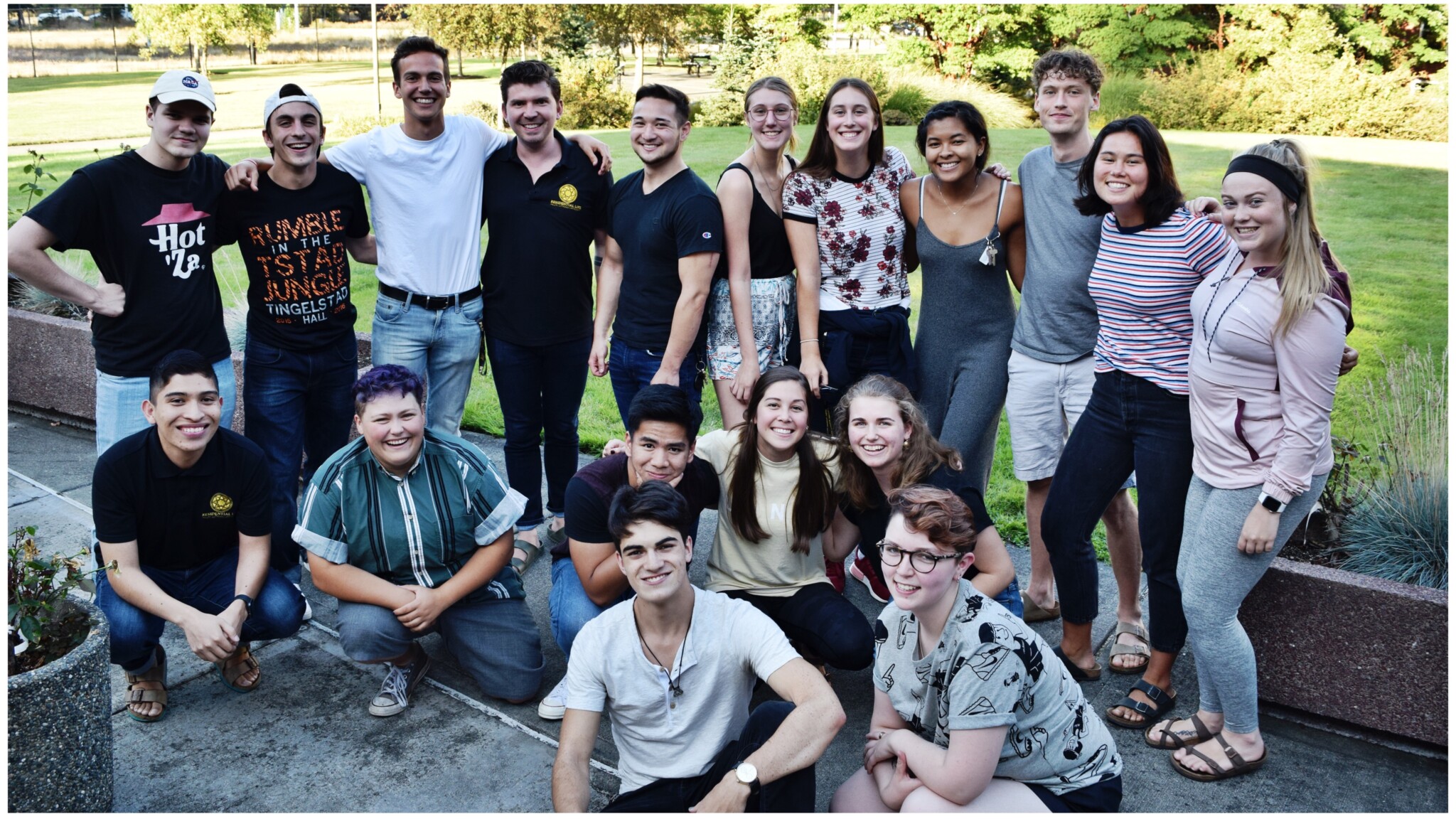 Group photo of students and professional staff