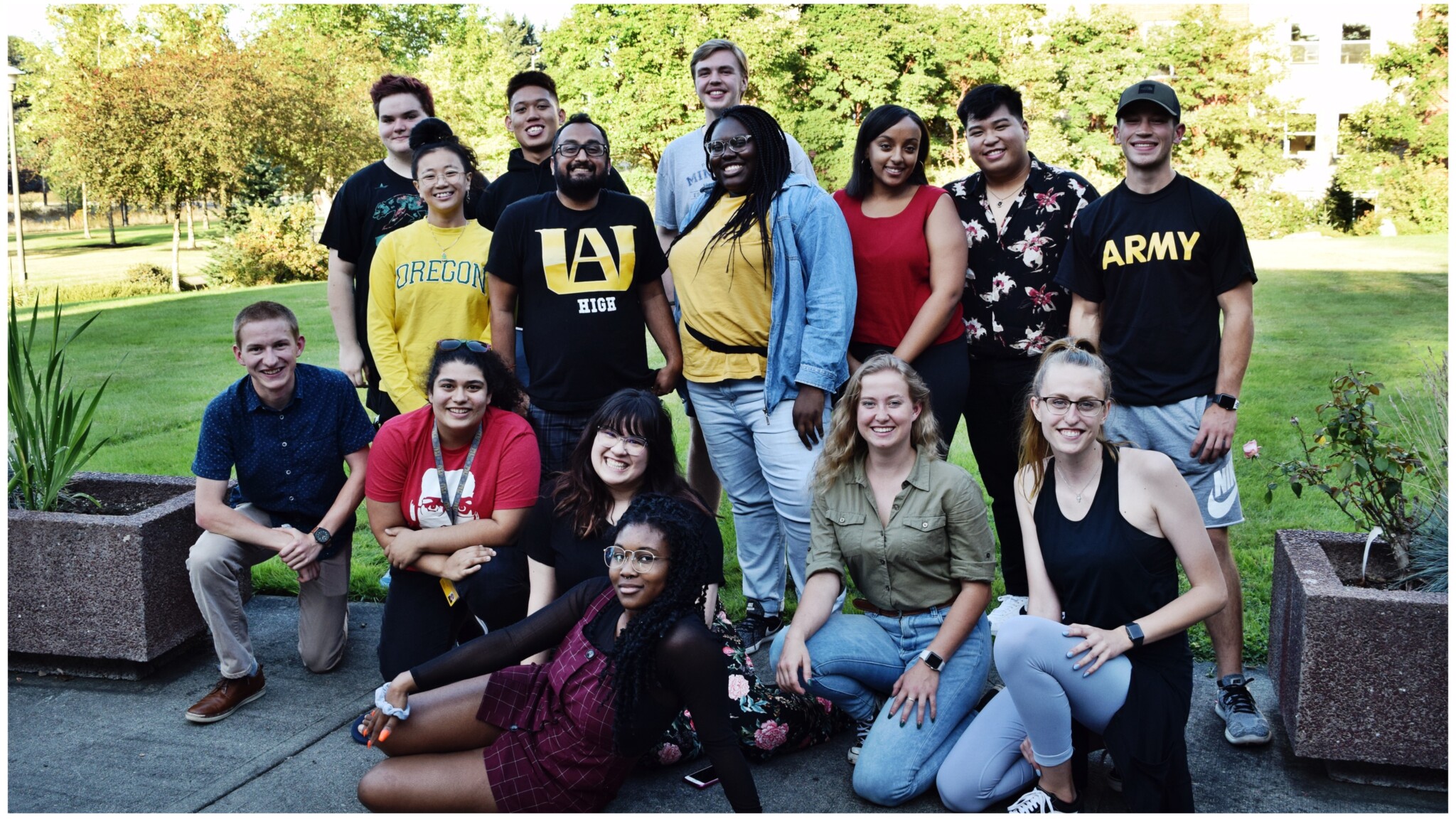 Group photo of students and professional staff