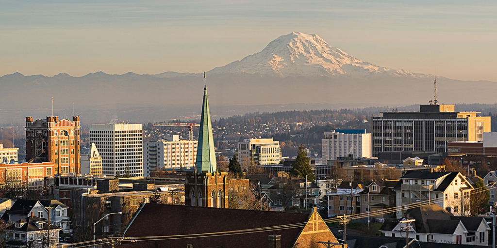 Mt. Rainier and Tacoma