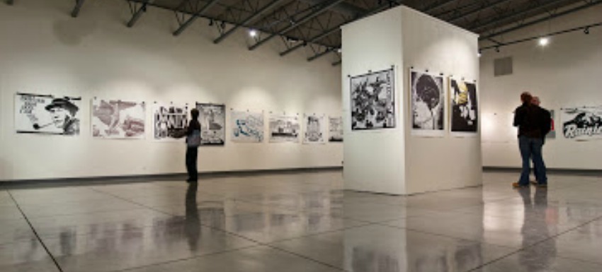 Art exhibit in the University Gallery