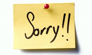 Sorry! post-it