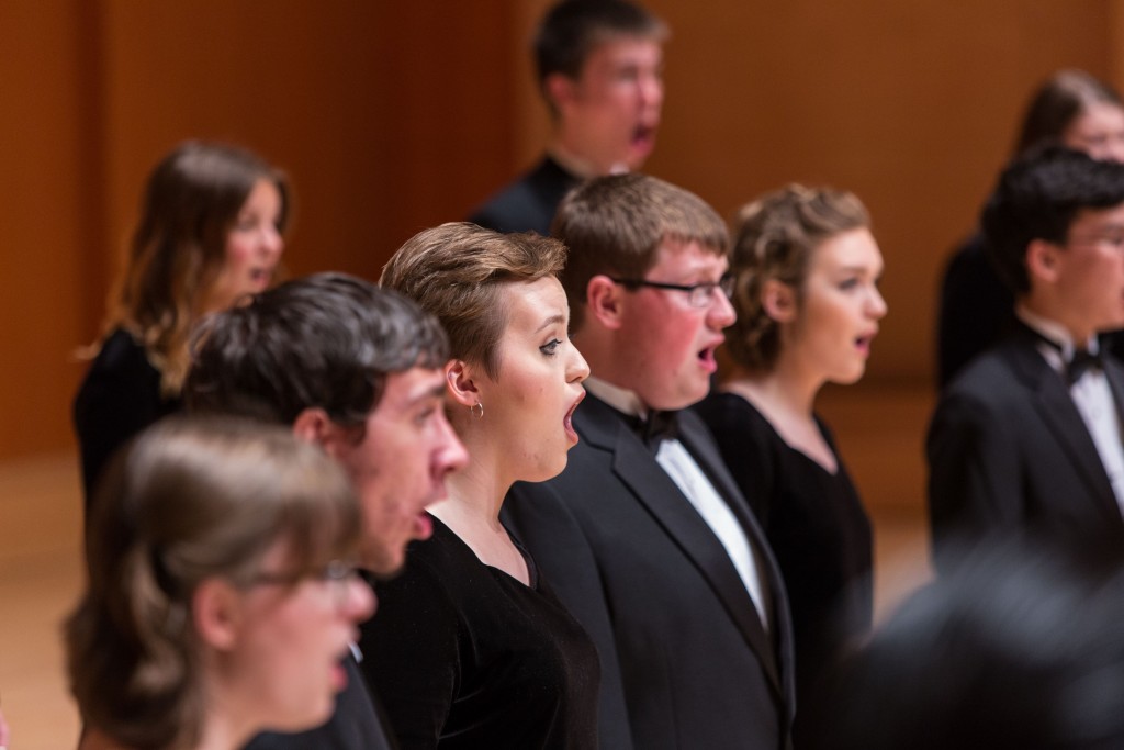 Choir of the West at PLU, Thursday, Oct. 6, 2016. (Photo: John Froschauer/PLU)