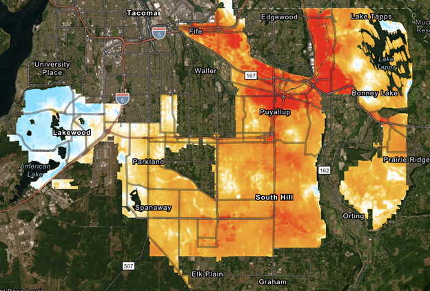 Clover Creek Heat Map