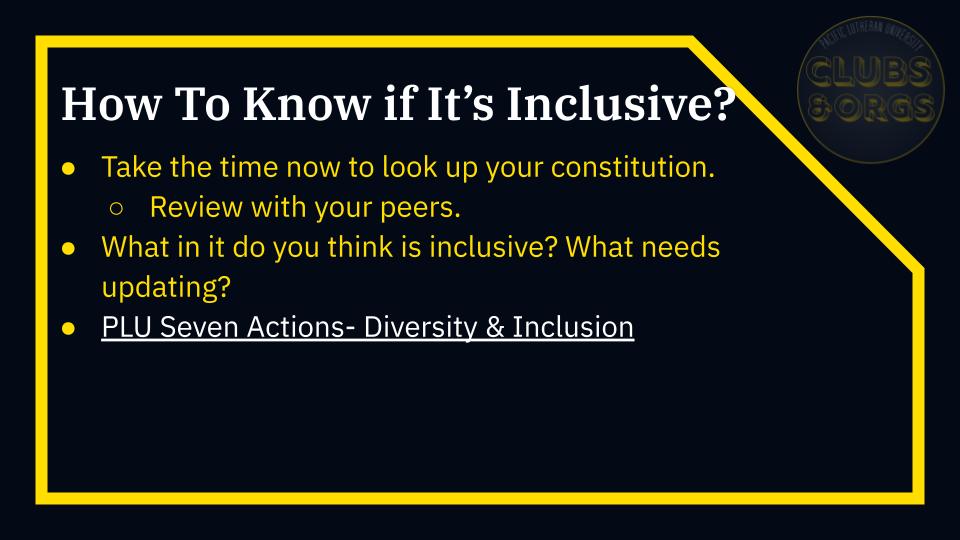Clubs & Orgs PLU