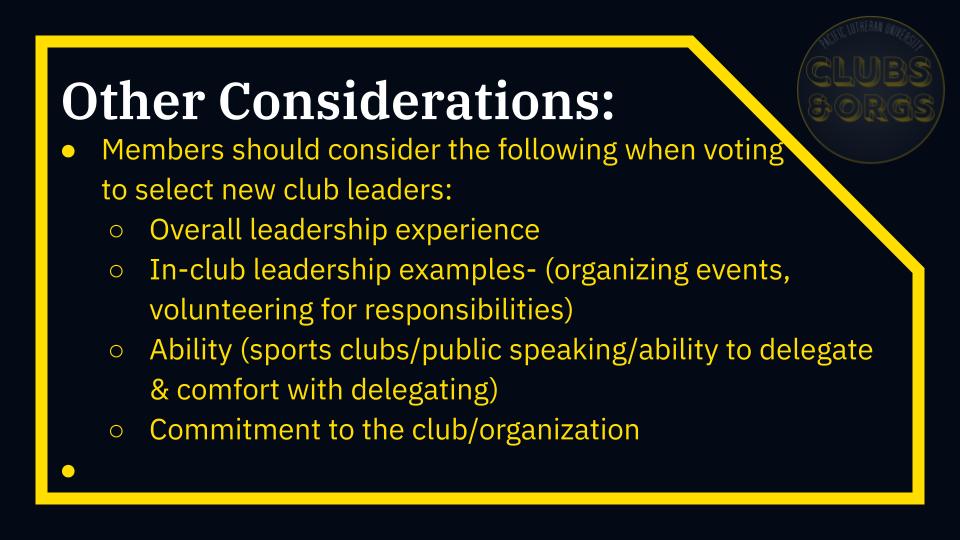 Clubs & Orgs PLU