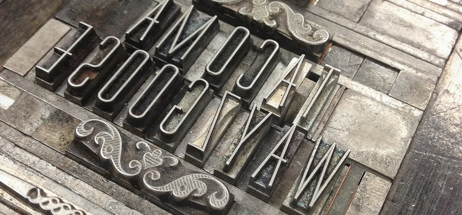 Typesetting - Taylor Cox '15 art banner