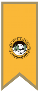 PLU's First Seal - This seal, with an image of Mount Rainier and the motto “Build for Character,” was Pacific Lutheran College’s first official seal. The 1942 catalog read: “The motto… expresses succinctly the aim of the school.” The banner precedes the Chair and other leaders of the PLU faculty.