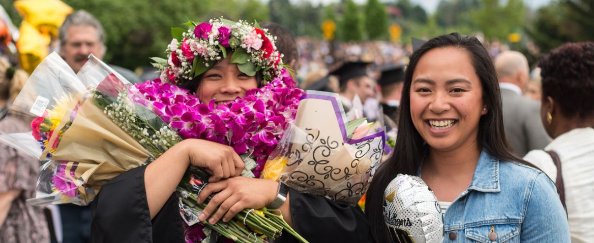 Students at 2018 Commencement