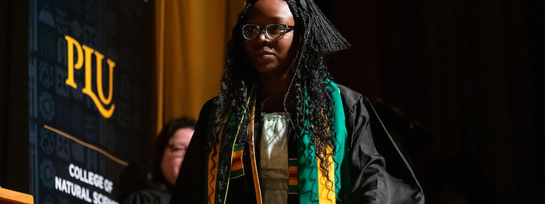 The commencement ceremony for the graduates of the College of Natural Sciences, Friday, May 24, 2024, at PLU. (PLU Photo / Sy Bean)