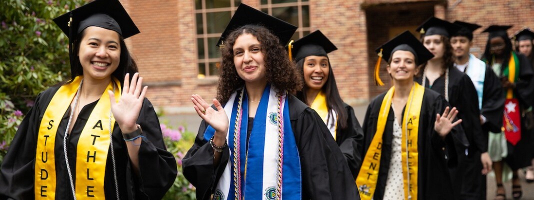 The commencement ceremony for the graduates of the College of Natural Sciences, Friday, May 24, 2024, at PLU. (PLU Photo / Sy Bean)