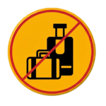 Prohibited bag icon