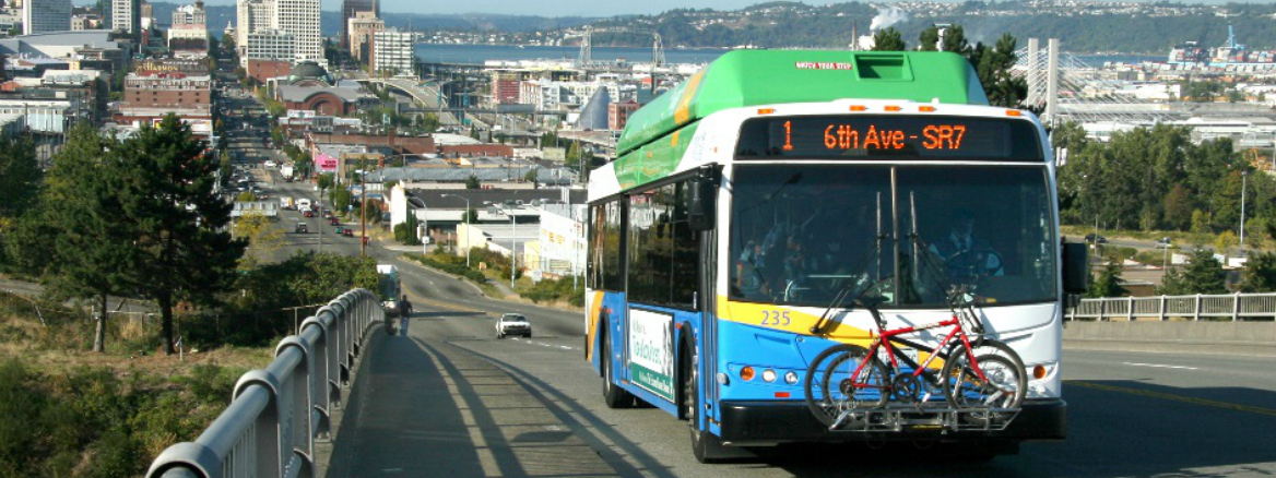 Tacoma bus going uphill