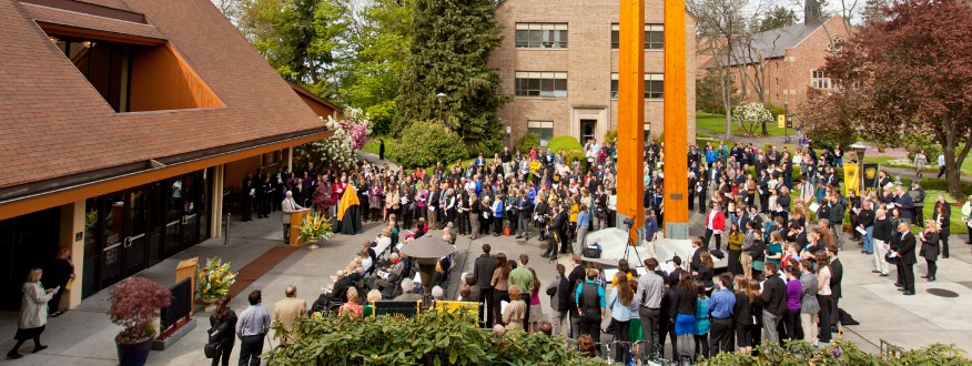 Loren and MaryAnn Anderson University Center dedication at PLU on Friday, May 4, 2012. (Photo/John Froschauer)