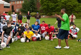 Lawyer Milloy Football Camp held at PLU on Wednesday, June 29, 2011.