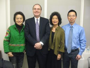From the Left: Tang (Donna) Changping, Steve Hanson, Karen Kodama, and Deng Bo in 2011