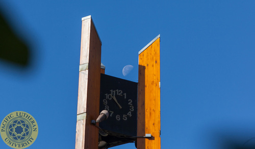 clock tower at PLU