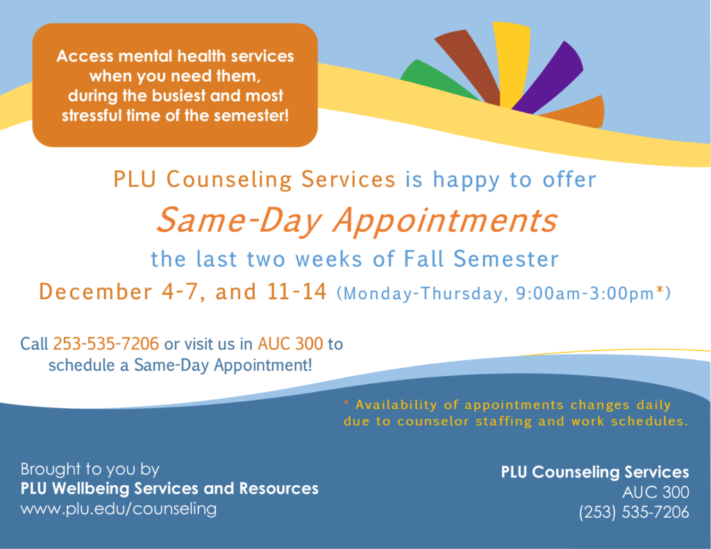Fall End_Same-Day Appts_TV ad Fall Semester Same-Day Appointments