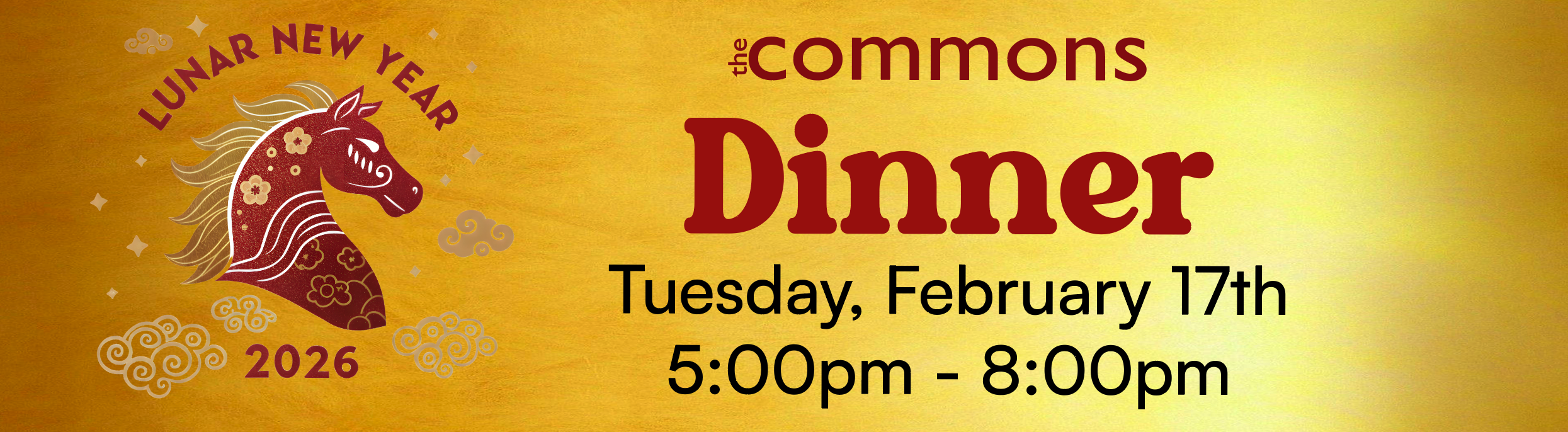Lunar New Year Dinner in The Commons