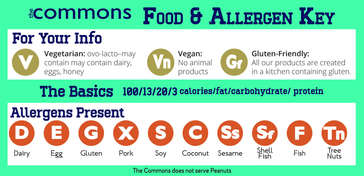 CrazyDays-Allergens2 food and allergen key
