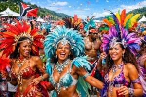 Pretty Mas on Carnival Tuesday in Trinidad