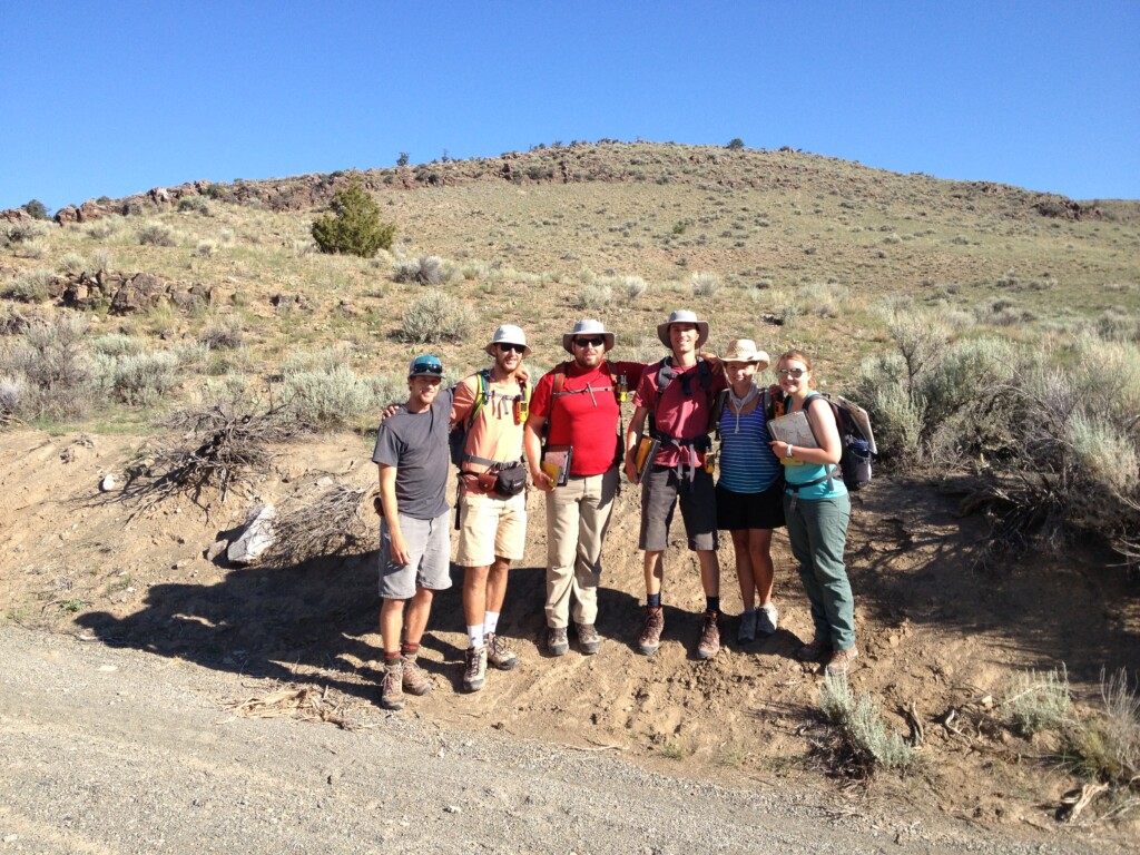 PLU Students at the EWU field camp.