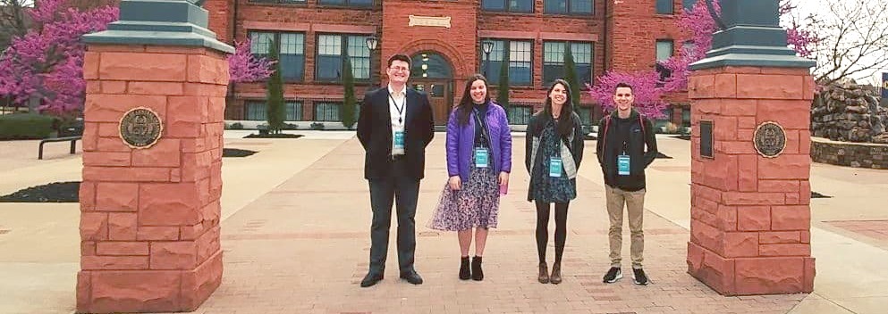 econ-national-conference-2018-oklahoma Foster Robertson (Economics, 2017 graduate), Teresa Hackler (History, 2017 graduate), Mariah Collier (Economics, 2018) and Joel Earlywine (Economics, 2018).