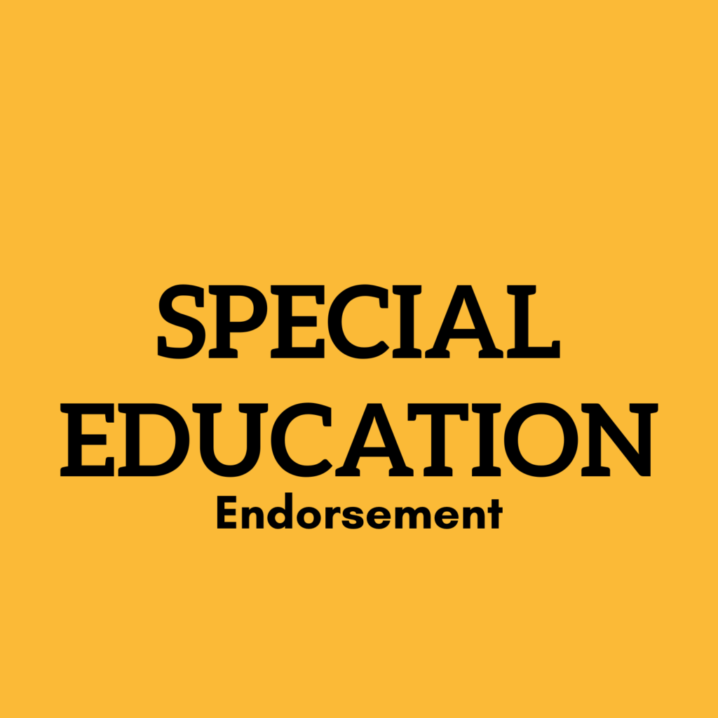 Special Education Endorsement