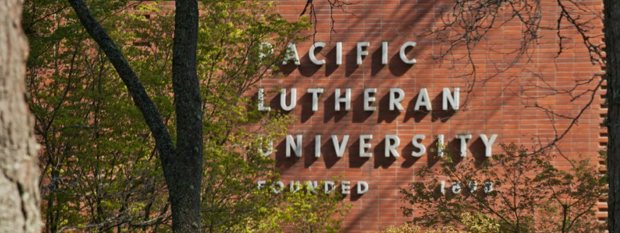 Sign on the front of Hauge Administration