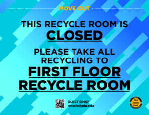 Recycle Room signs 2022