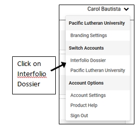 Interfolio dossier