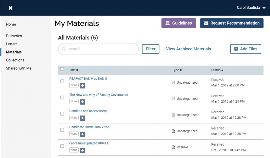 materials