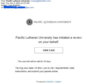 case available email to candidate