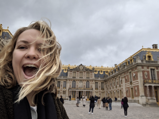 Holly Knutsen at Versailles, France