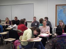 Students in class