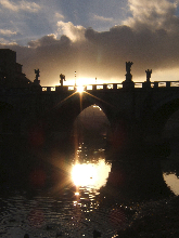 city-Megan Lindell-Ponte Sant Angelo at Sunset Megan Lindell - Ponte Sant Angelo at Sunset