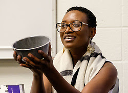 Student 3 Students study reproductions of artifacts from the Holocaust Center for Humanity