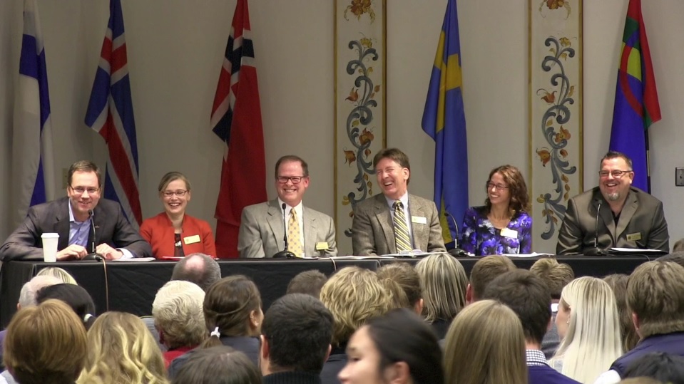 Faculty panel photo during Tilden lecture