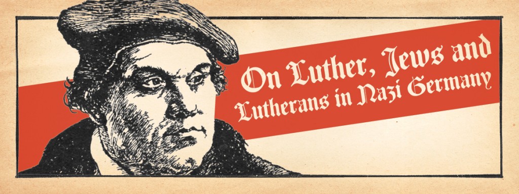 Promotional banner for the 2017 Lemkin Lecture: "On Luther, Jews and Lutherans in Nazi Germany"