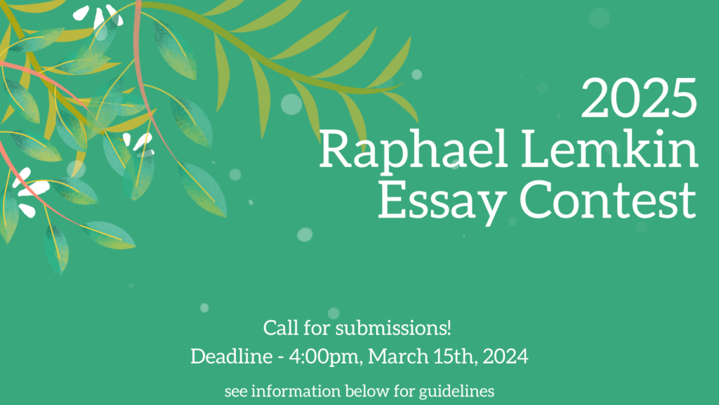 Raphael Lemkin call for submissions