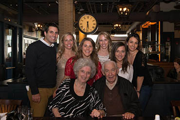 From left to right: Paul Heller, Jayme Heller, Alyson Heller, Natalie Gagnon, Julie Iacobucci and Jessica Aleman and John and Georgette Heller.