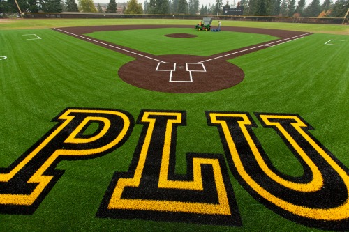 New artificial turf baseball field at PLU on Wednesday, Oct. 10, 2012. (Photo/John Froschauer)