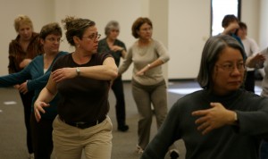 Thai chi Thai Chi class at lunch time