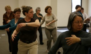 Thai Chi class at lunch time