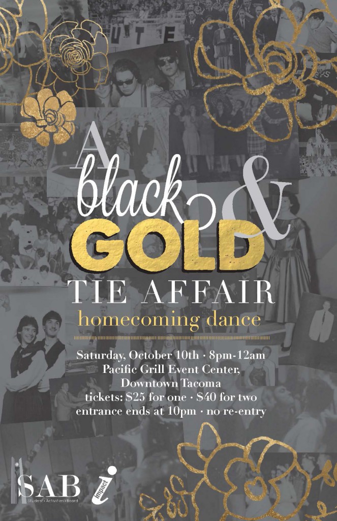 A Black & Gold Tie Affair Homecoming Dance poster