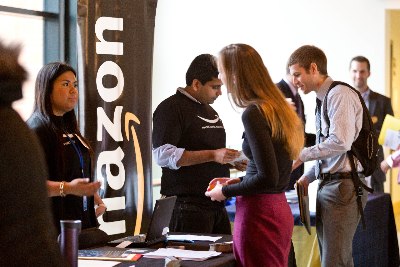 Students at Business Fair