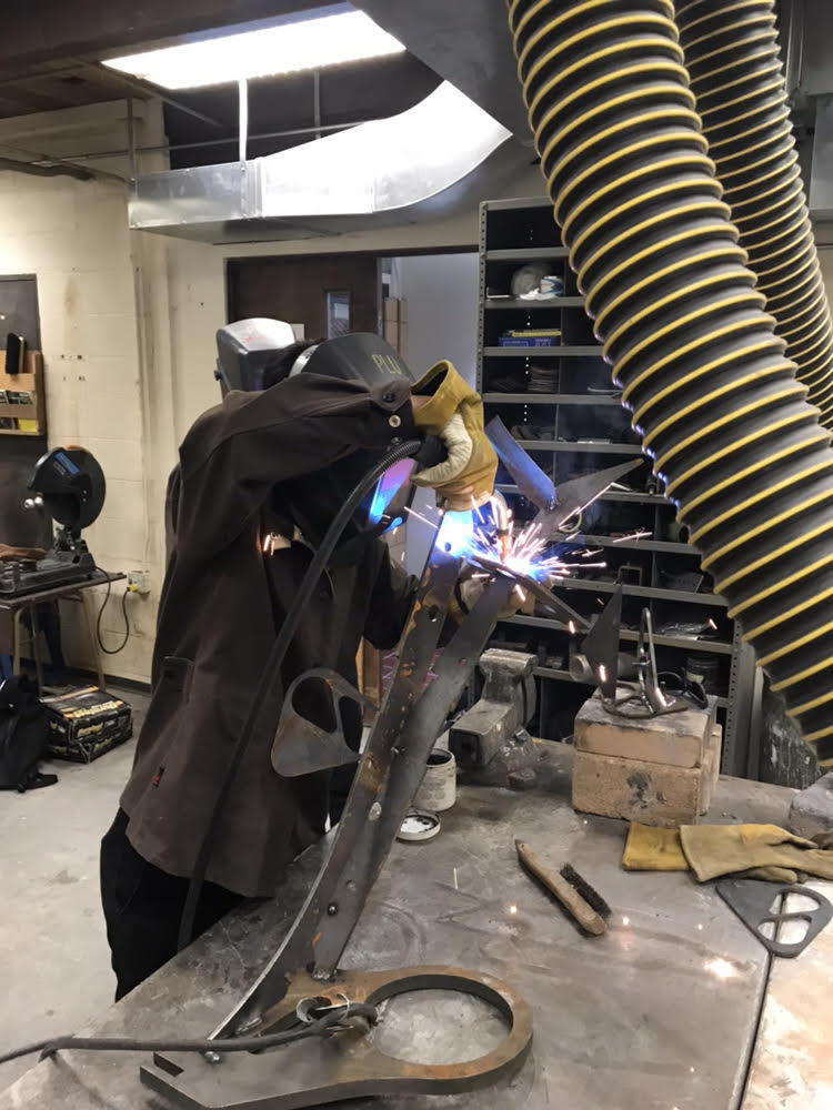 Welding night in Ingram Hall November 12 2019- w Spencer E