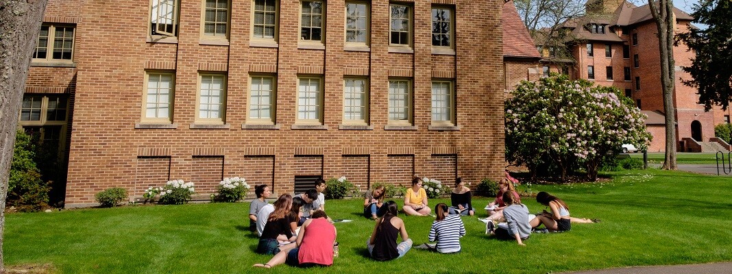 Outdoor class in the spring sunshine