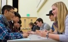 Chinese High School students visiting PLU on Thursday, Jan. 30, 2014. (Photo/John Froschauer)