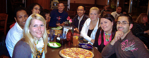 dinner with international students