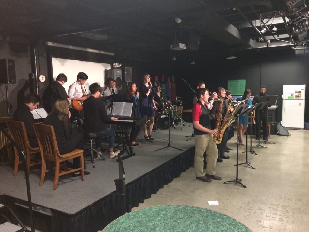 The combo class jams at The Cave, May 5, 2015